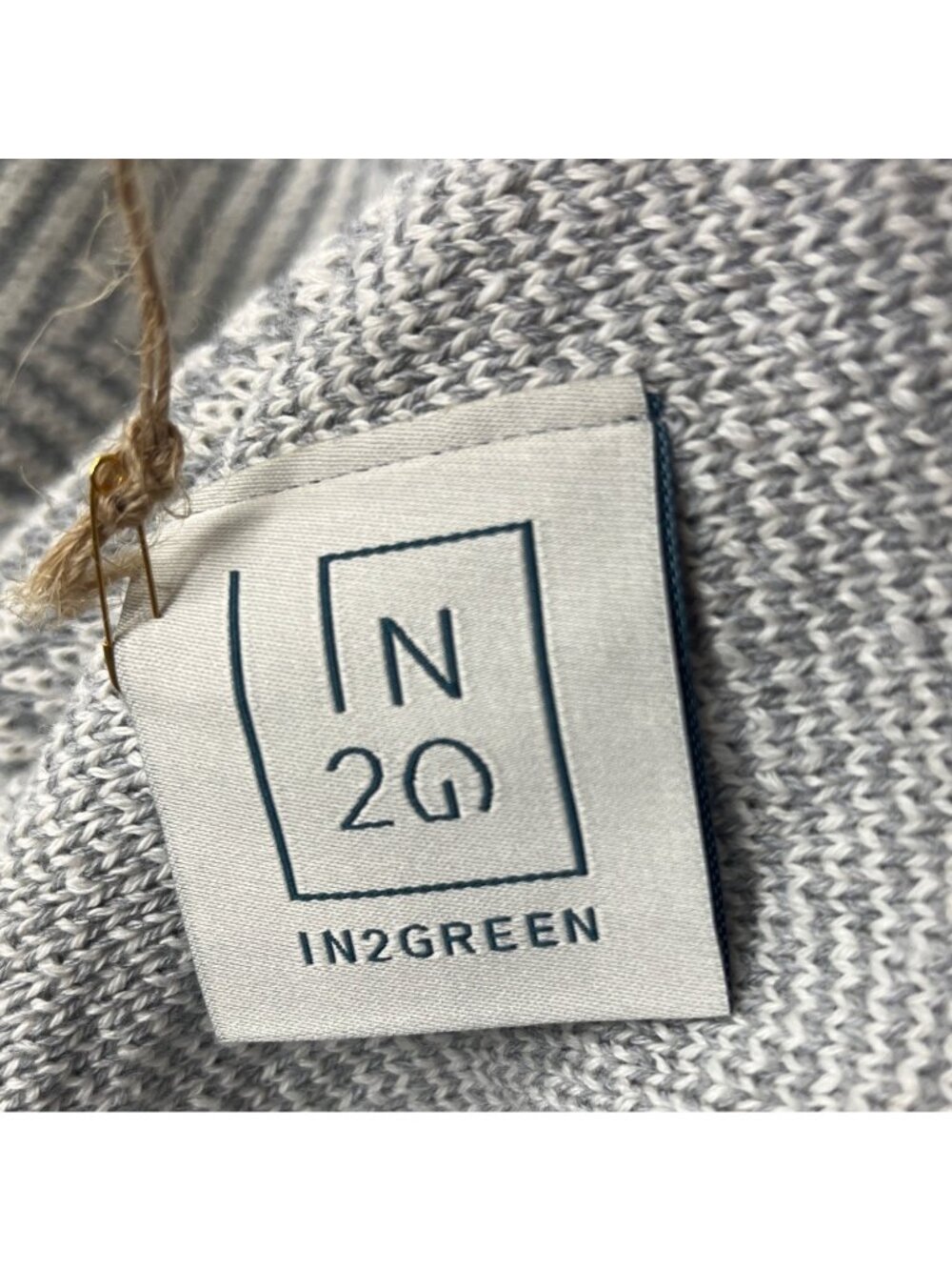 In2green Recycled Cotton & Polyester Knit Throw Blanket W/ Tote Bag Sustainable - Picture 7 of 8